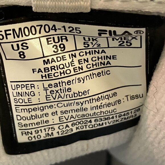 US 8 Fila Disruptor Platform - Picture 5 of 5